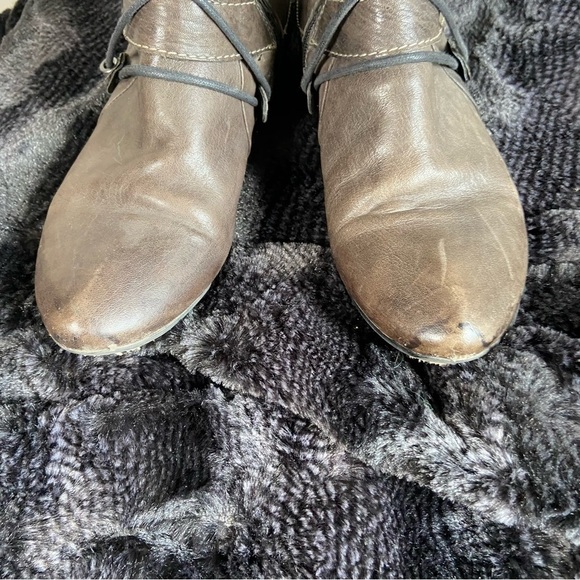 KHRIO Mid-calf leather boots Brown Size EU 38 US 6.5 - Picture 7 of 9